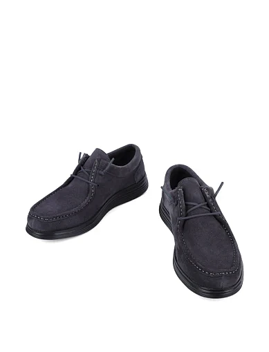 Мужские туфли Miguel Miratez замшевые серые - фото 5 - Miraton