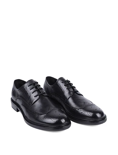 Чоловічі туфлі Miguel Miratez шкіряні чорні (QA491A-A2-P742) - фото 3 - Miraton