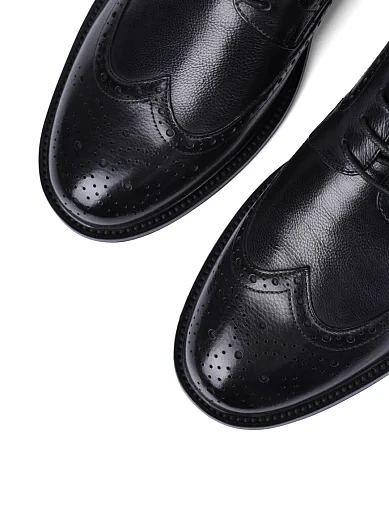 Чоловічі туфлі Miguel Miratez шкіряні чорні (QA491A-A2-P742) - фото 5 - Miraton