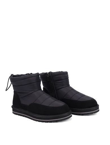 Чоловічі уггі тканинні чорні (161-25) - фото 3 - Miraton