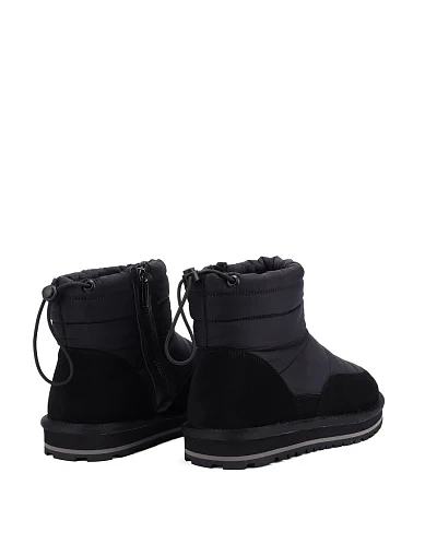 Чоловічі уггі тканинні чорні (161-25) - фото 4 - Miraton