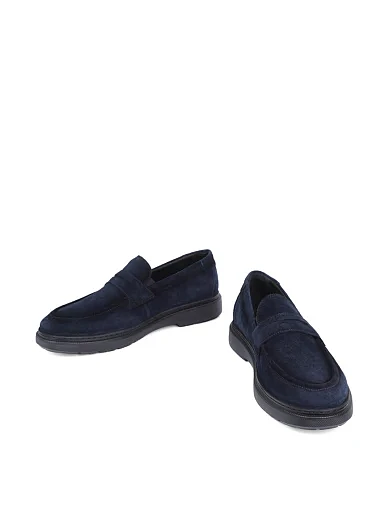 Мужские туфли Miguel Miratez замшевые синие - фото 5 - Miraton