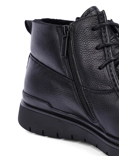 Чоловічі черевики шкіряні чорні (290X-1M-TA29) - фото 5 - Miraton