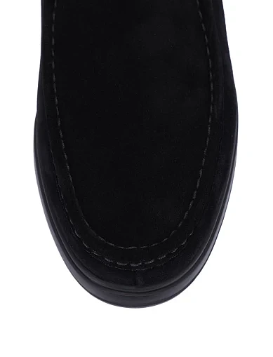 Чоловічі черевики замшеві чорні (290X-5M-328) - фото 5 - Miraton