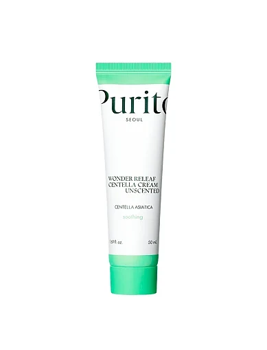 Крем відновлювальний з центеллою без олій Purito Seoul Wonder Releaf Centella Cream Unscented 50 ml(Крем відновлювальний з центеллою без олій Purito S) - фото 1 - Miraton