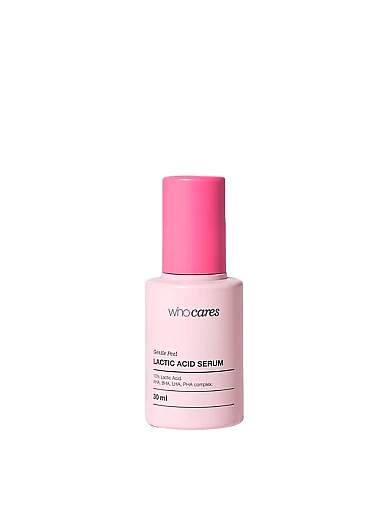 Незмивна сироватка-пілінг із молочною кислотою Who Cares Gentle Peel Lactic Acid Serum 30 ml(Незмивна сироватка-пілінг із молочною кислотою Who) - фото 1 - Miraton