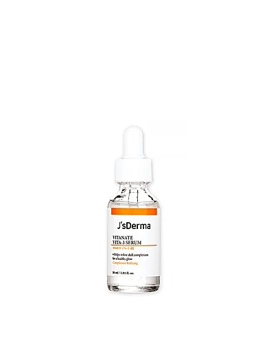 Серум для вирівнювання тону шкіри з ніацинамідом J'sDerma Vitanate VITA-3 Serum 30 ml(Серум для вирівнювання тону шкіри з ніацинамідом J) - фото 1 - Miraton