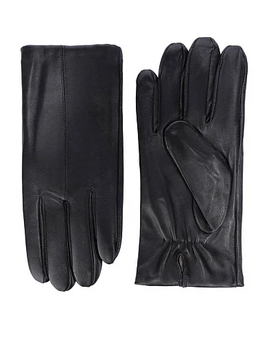 Рукавички шкіряні чорні (207) - фото 1 - Miraton