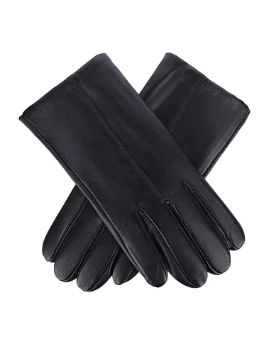 Рукавички шкіряні чорні (207) - фото 2 - Miraton