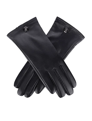 Перчатки кожаные черные - фото 2 - Miraton