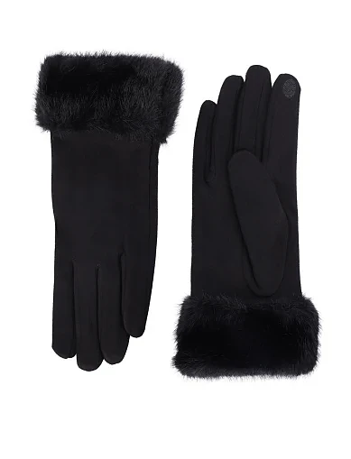 Перчатки тканевые черные - фото 1 - Miraton