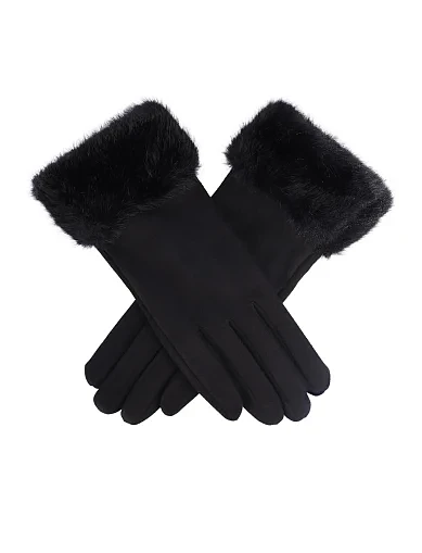 Перчатки тканевые черные - фото 2 - Miraton