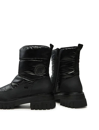 Женские ботинки кожаные черные - фото 5 - Miraton