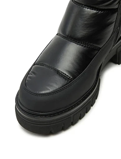 Женские ботинки кожаные черные - фото 6 - Miraton