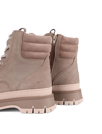 Женские ботинки из нубука бежевые - фото 5 - Miraton