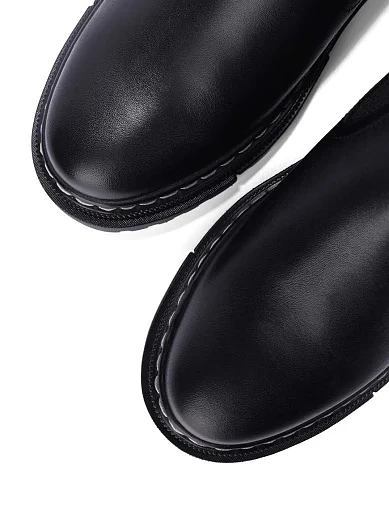 Женские ботинки челси Tamaris кожаные черные - фото 5 - Miraton