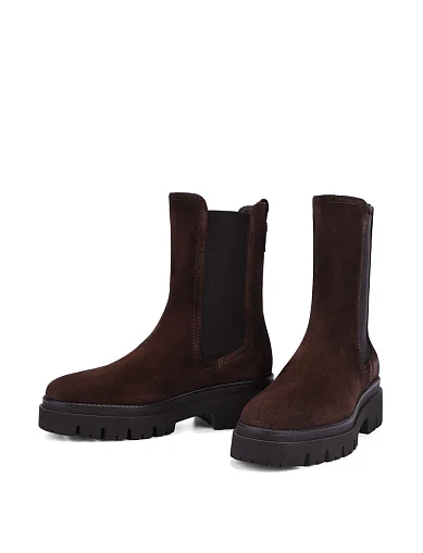 Женские ботинки челси Tamaris коричневые - фото 2 - Miraton