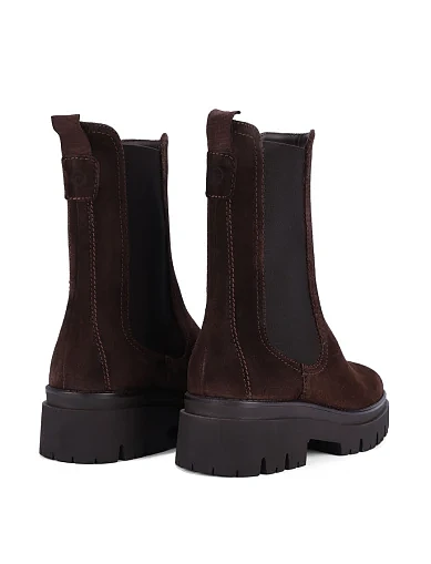 Женские ботинки челси Tamaris коричневые - фото 4 - Miraton