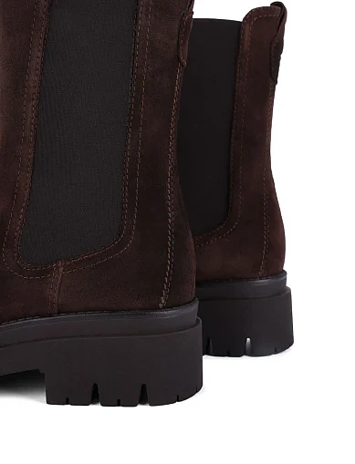 Женские ботинки челси Tamaris коричневые - фото 5 - Miraton