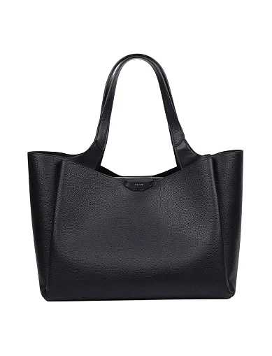 Женская сумка тоут из экокожи черная - фото 1 - Miraton
