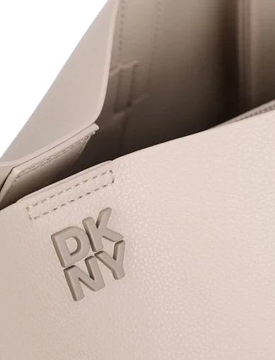 Женская сумка тоут из экокожи бежевая - фото 4 - Miraton