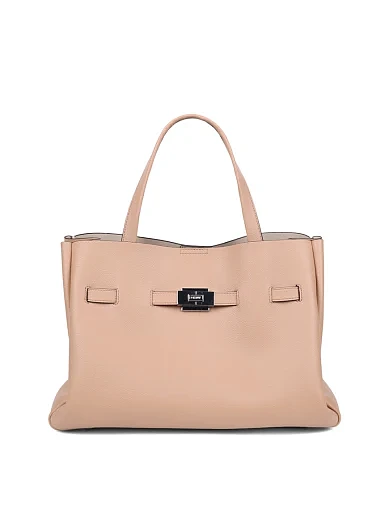 Жіноча сумка тоут з екошкіри бежева(R52DAK43) - фото 1 - Miraton