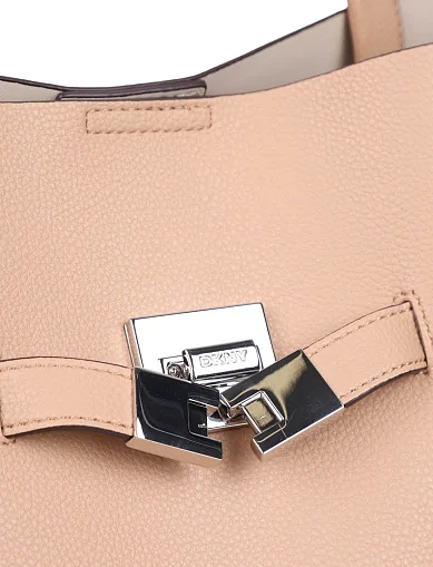 Жіноча сумка тоут з екошкіри бежева(R52DAK43) - фото 4 - Miraton