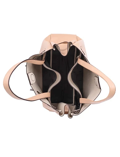 Жіноча сумка тоут з екошкіри бежева(R52DAK43) - фото 5 - Miraton