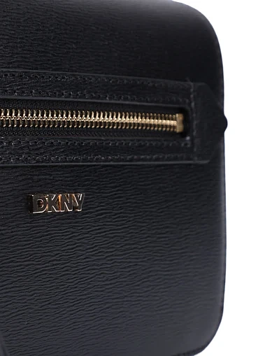 Женская сумка кросс-боди кожаная черная - фото 4 - Miraton