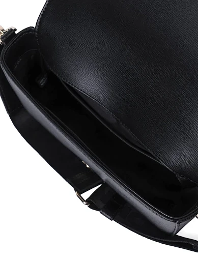 Женская сумка кросс-боди кожаная черная - фото 5 - Miraton