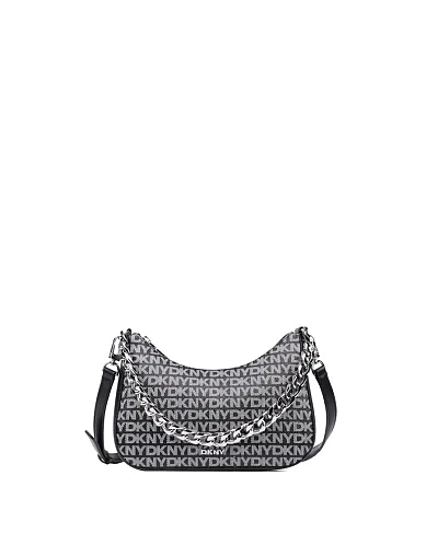 Женская сумка через плечо из экокожи черная - фото 1 - Miraton