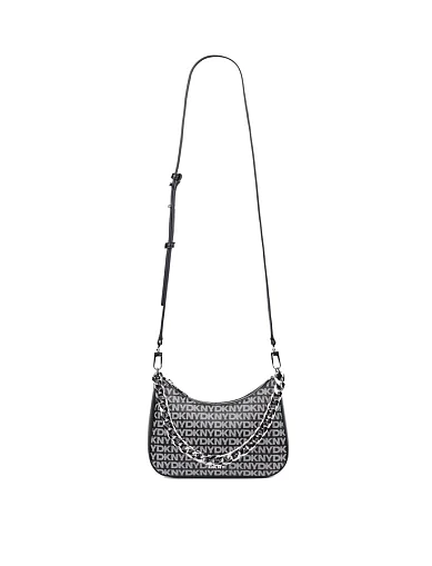 Женская сумка через плечо из экокожи черная - фото 6 - Miraton