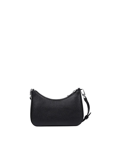 Женская сумка через плечо из экокожи черная - фото 3 - Miraton