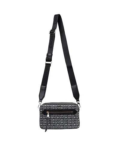 Женская сумка кросс-боди из экокожи черная - фото 6 - Miraton