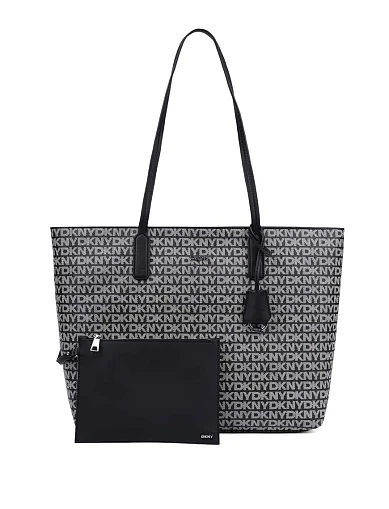 Женская сумка тоут из экокожи черная - фото 1 - Miraton