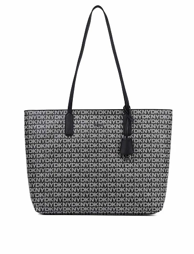 Женская сумка тоут из экокожи черная - фото 2 - Miraton