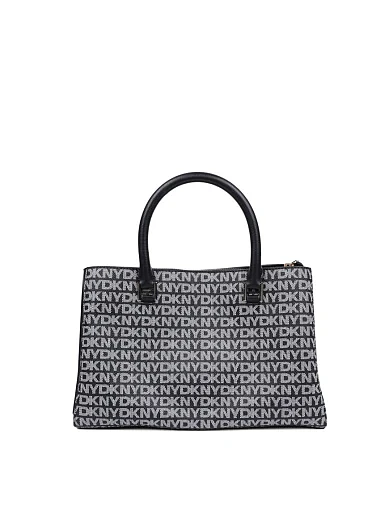 Женская сумка тоут из экокожи черная - фото 3 - Miraton