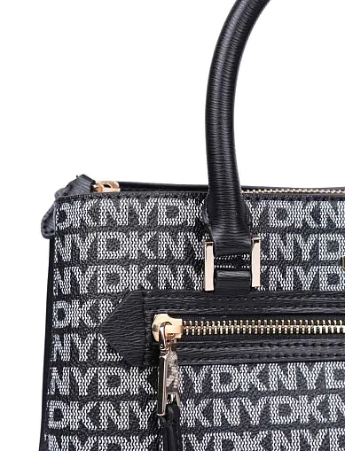 Женская сумка тоут из экокожи черная - фото 5 - Miraton