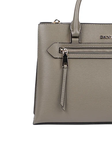 Женская сумка тоут кожаная зеленая - фото 5 - Miraton