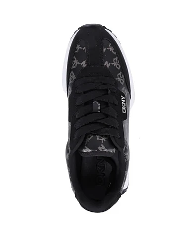 Женские кроссовки DKNY из экокожи черные - фото 5 - Miraton