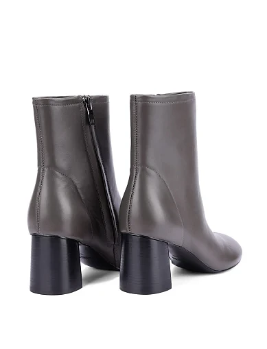 Женские ботинки кожаные серые - фото 4 - Miraton