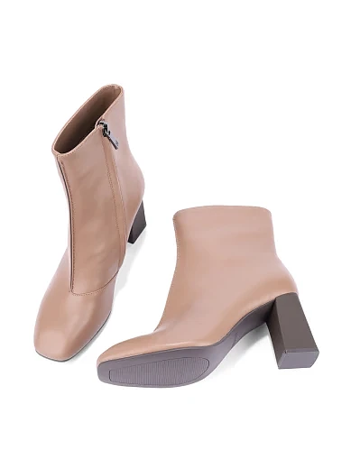 Жіночі черевики MIRATON шкіряні бежеві(JR1232-1A) - фото 2 - Miraton