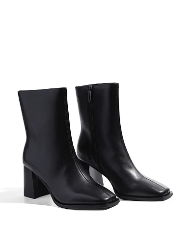 Женские ботинки MIRATON кожаные черные - фото 3 - Miraton