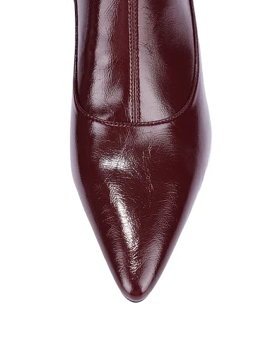 Жіночі черевики JEFFREY CAMPBELL з екошкіри бордові(LOOKER) - фото 6 - Miraton