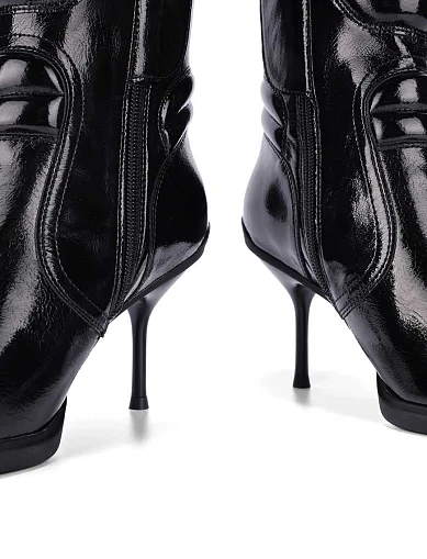 Женские ботинки JEFFREY CAMPBELL из экокожи черные - фото 3 - Miraton