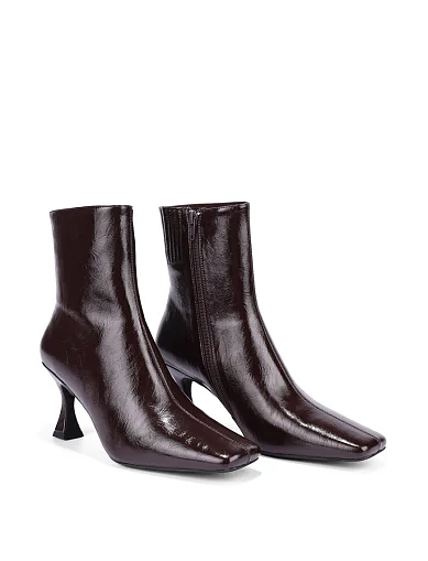 Жіночі черевики JEFFREY CAMPBELL з екошкіри коричневі(Chekmate-L) - фото 4 - Miraton