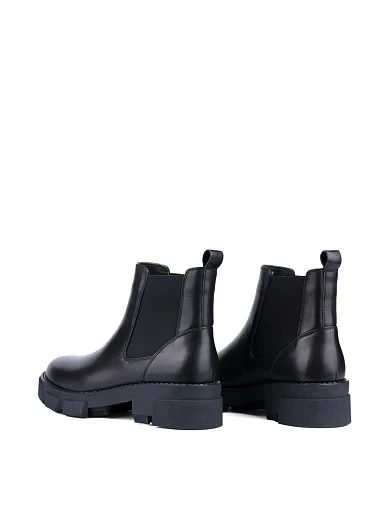 Женские ботинки челси MIRATON кожаные черные - фото 4 - Miraton