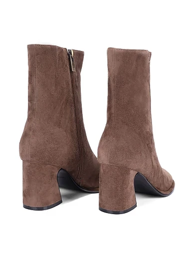 Жіночі черевики MIRATON велюрові бежеві(6118-1) - фото 4 - Miraton