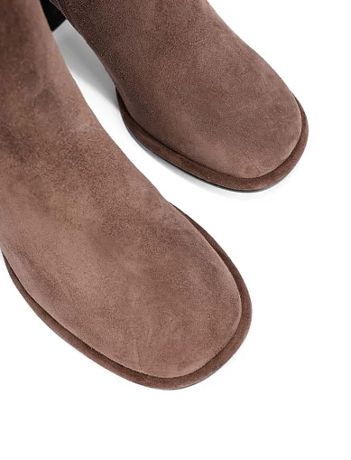 Жіночі черевики MIRATON велюрові бежеві(6118-1) - фото 5 - Miraton