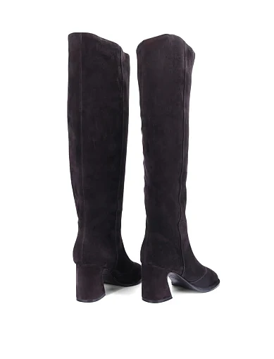 Женские сапоги MIRATON велюровые серые - фото 5 - Miraton